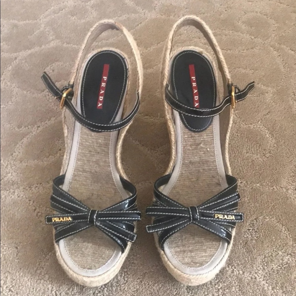 Prada wedges